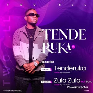 Capa da EP Tenderuka de Two Ell, lançamento 2025 no gênero Marrabenta, divulgada no olistamusik.com.